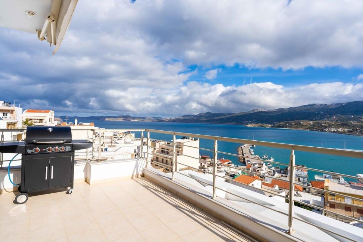 Sitia Panoramic Penthouse - Close To Sandy Beach - Private Parking Exterior photo