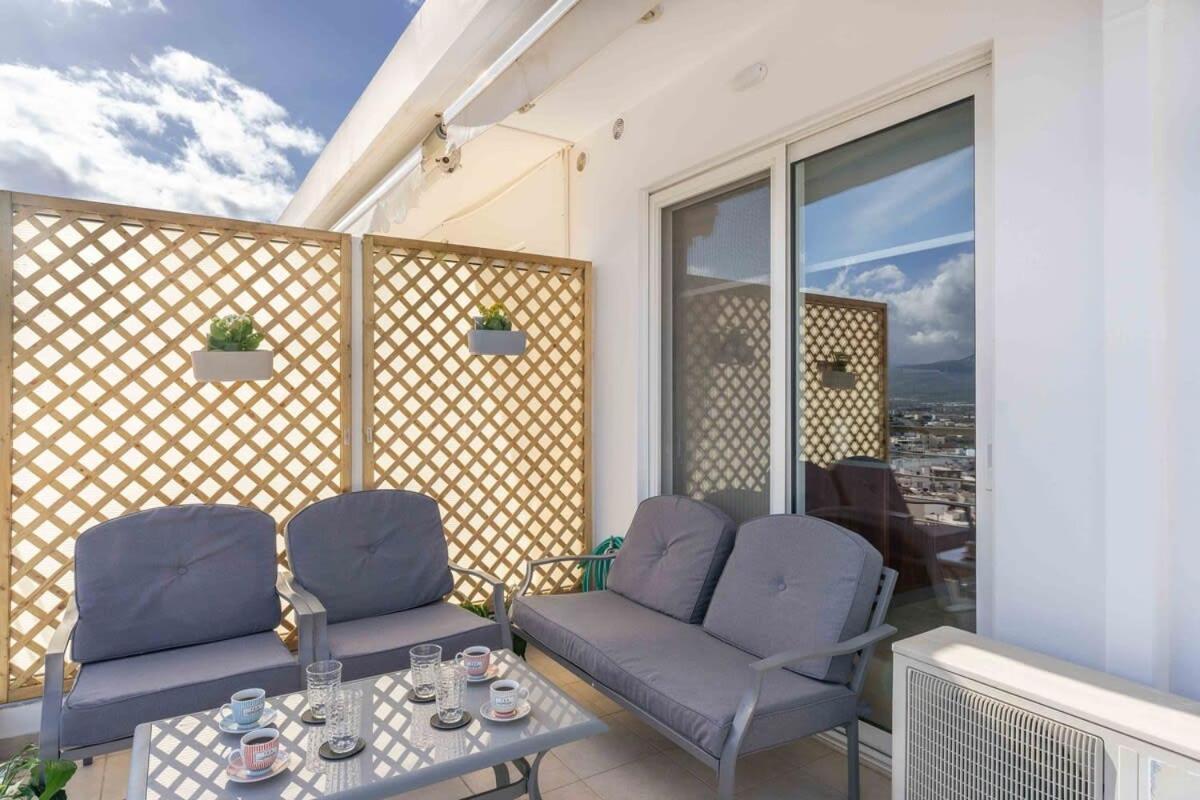 Sitia Panoramic Penthouse - Close To Sandy Beach - Private Parking Exterior photo